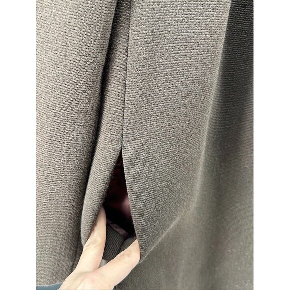 Vintage Wool Brown Double Breasted Coat Thick Jacket Size M/L - Picture 3 of 8